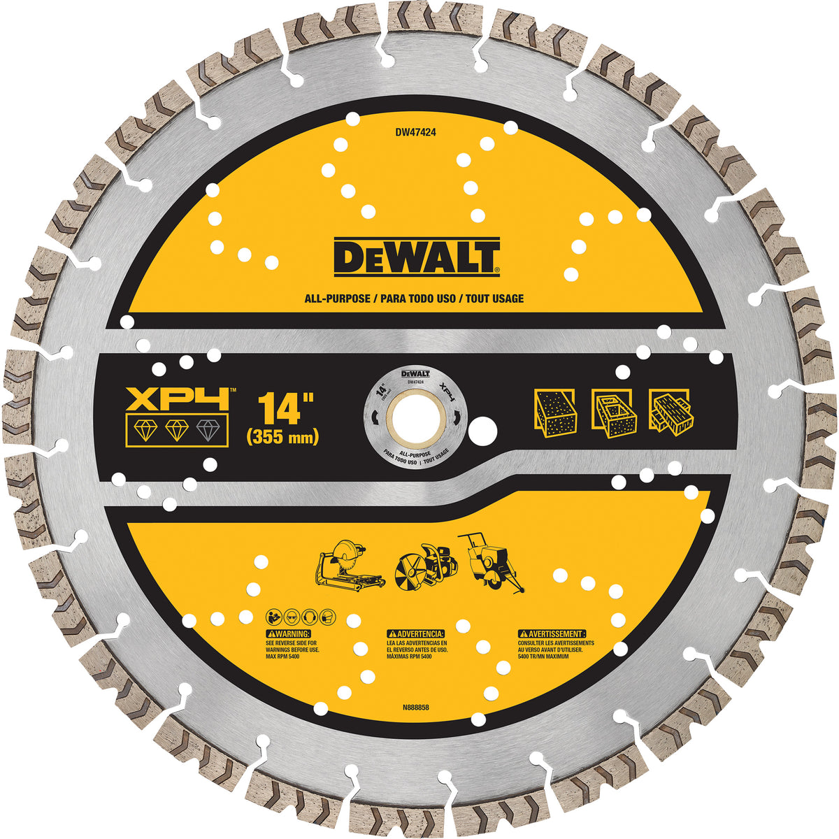 XP4 All-Purpose Segmented Diamond Blade - TCT950