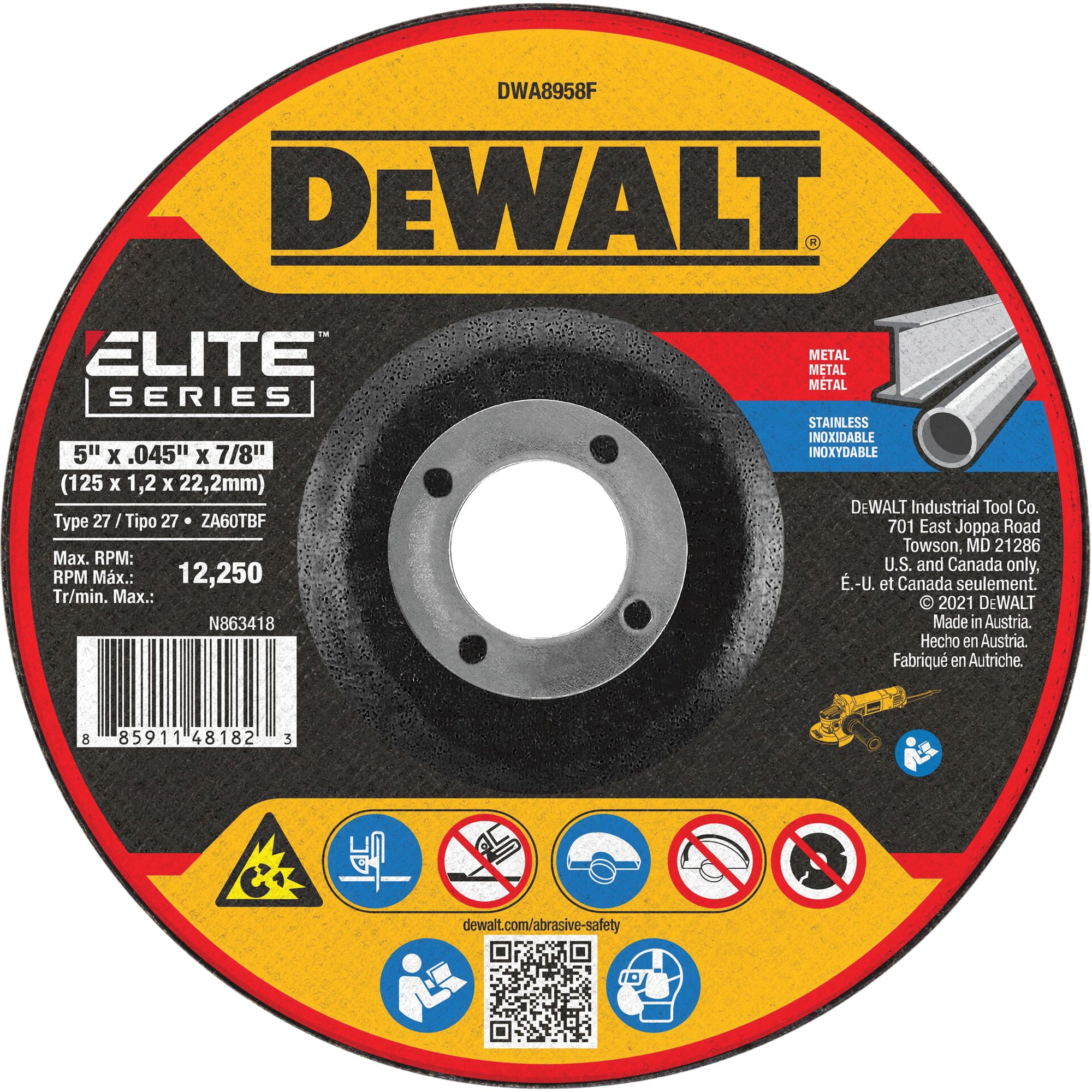Elite™ Series Metal Cut-Off Wheel - TCU082