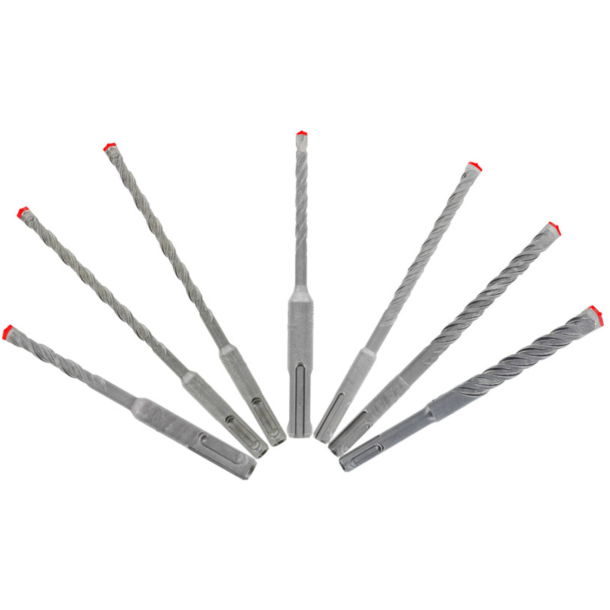 Rebar Demon™ SDS-Plus 4-Cutter Full Carbide Head Hammer Bit Set - TCU469