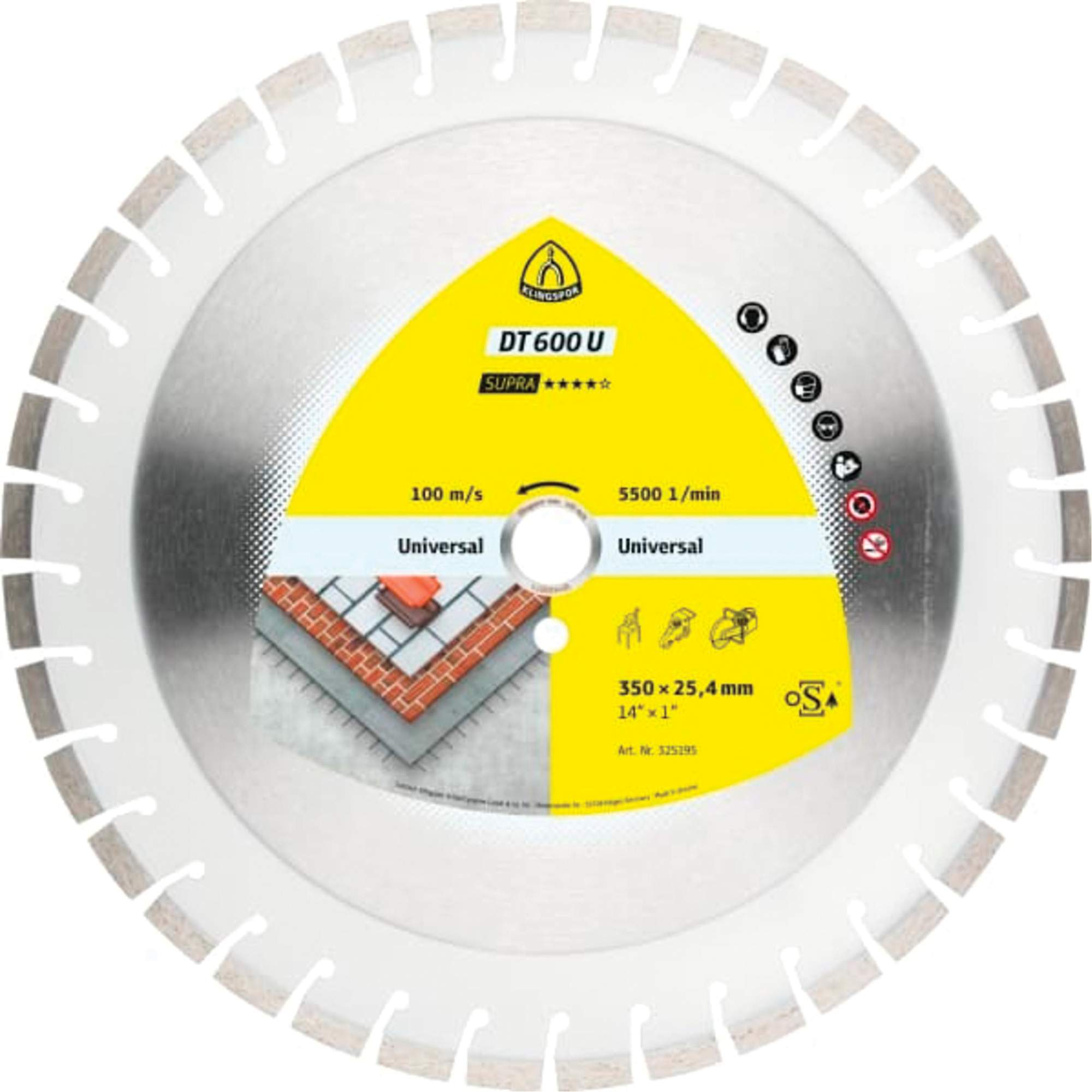 DT 600 U Supra Large Diamond Cutting Blades - TCU524
