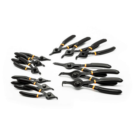 12-Piece Fixed Tip Convertible Snap Ring Plier Set - TDU523