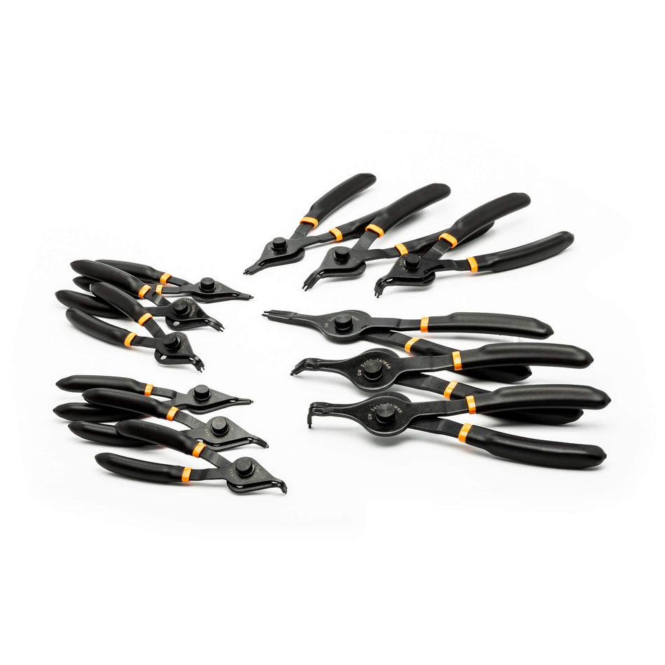 12-Piece Fixed Tip Convertible Snap Ring Plier Set - TDU523