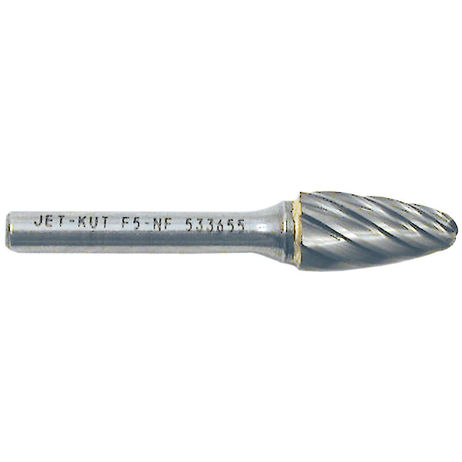 F5-NF 1/4" Round Nose Shape Bur for Aluminum/Non-Ferrous Materials - TDW896