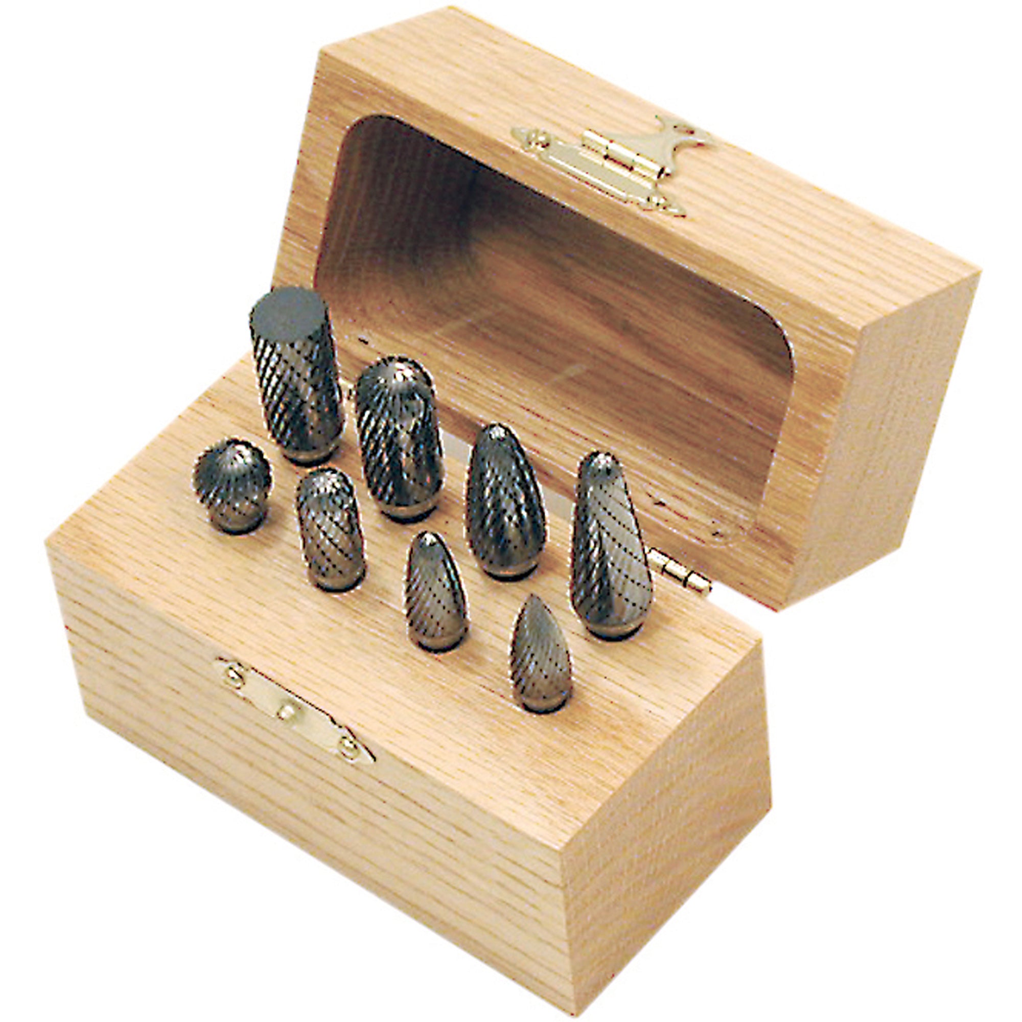 CBK-8 Carbide Bur Set in Wooden Box - TDW898