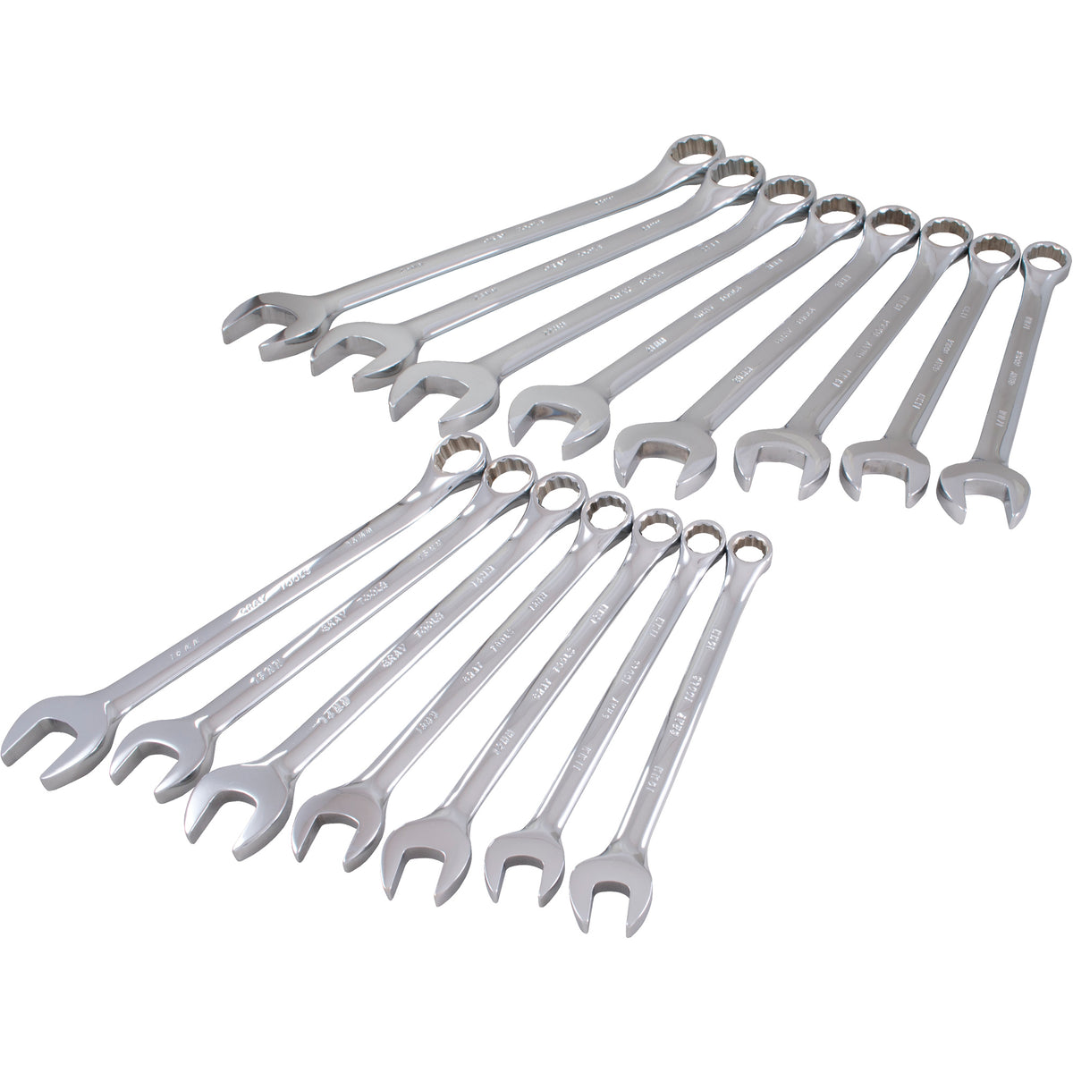 Mirror Chrome Wrench Set - TE302
