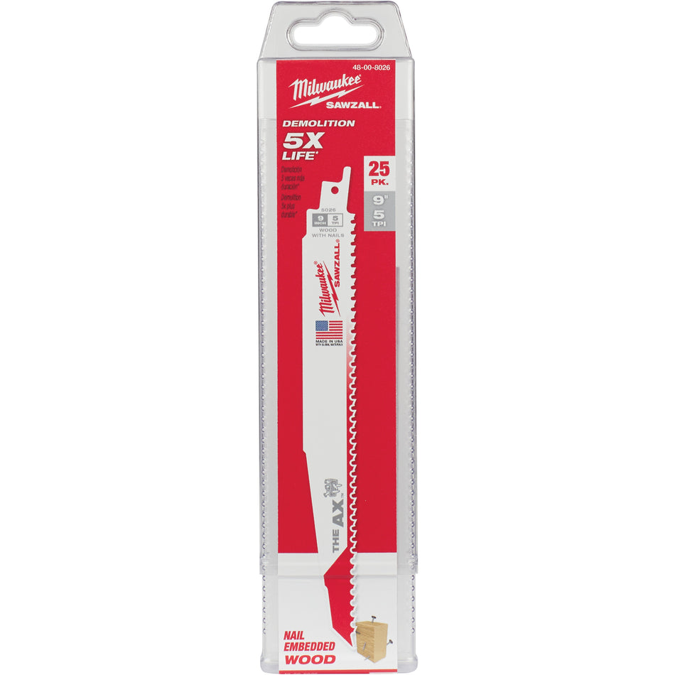 The Ax™ Sawzall® Blades - TEA920