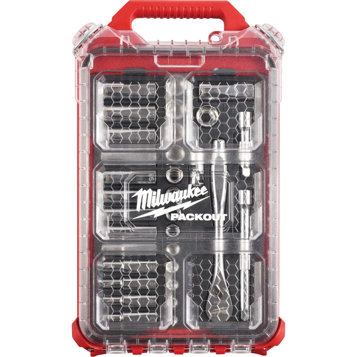 Metric Ratchet & Socket Set with Packout™ Low-Profile Compact Organizer - TER122