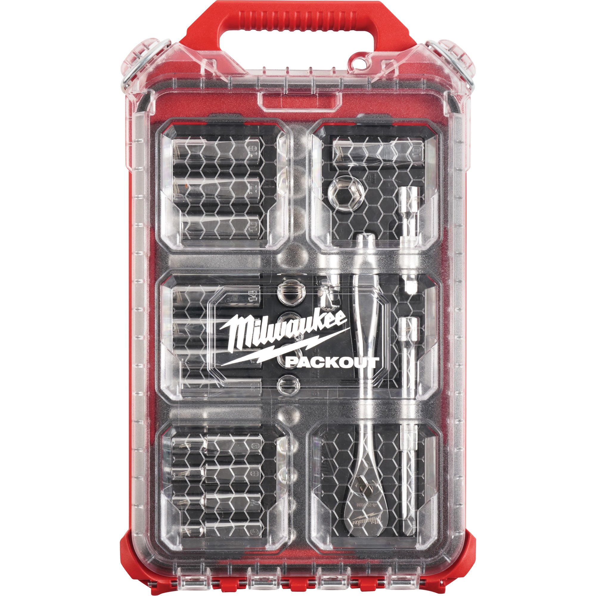 Metric Ratchet & Socket Set with Packout™ Low-Profile Compact Organizer - TER122