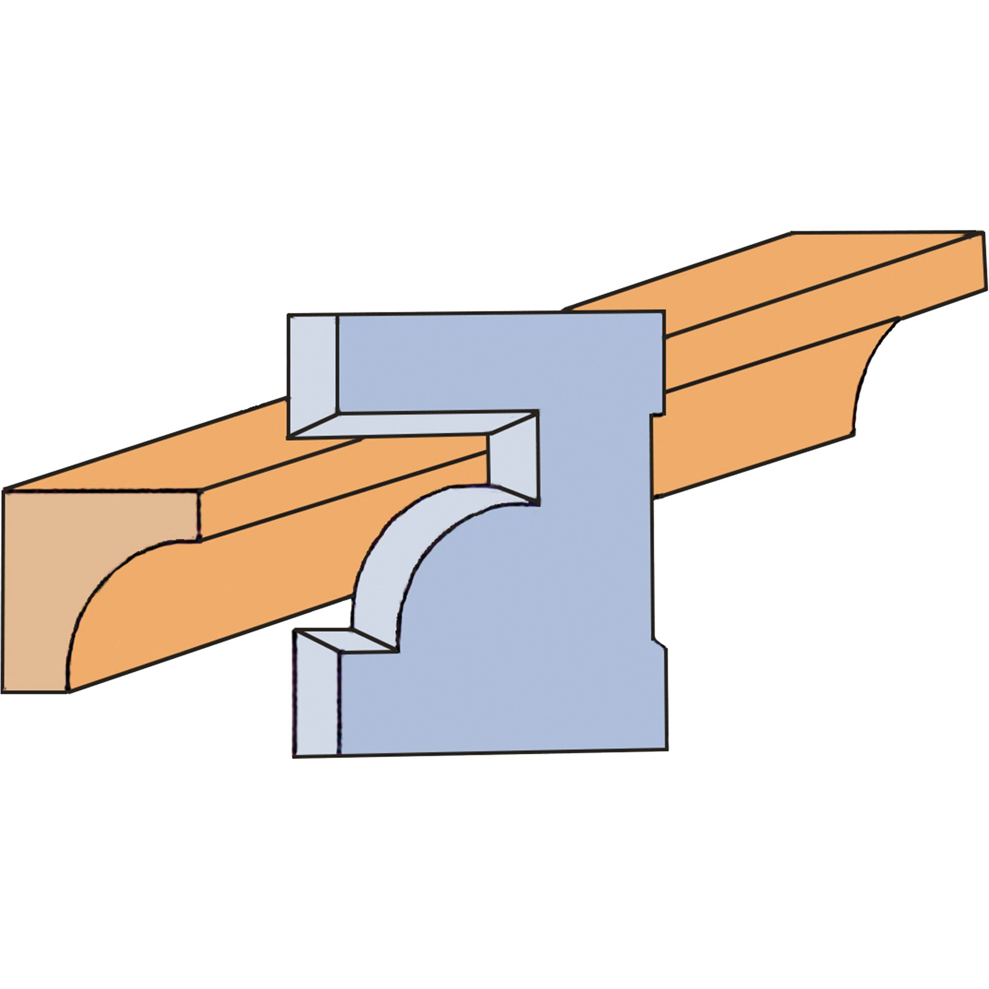 Cove Moulding Cutter Set - TEX090
