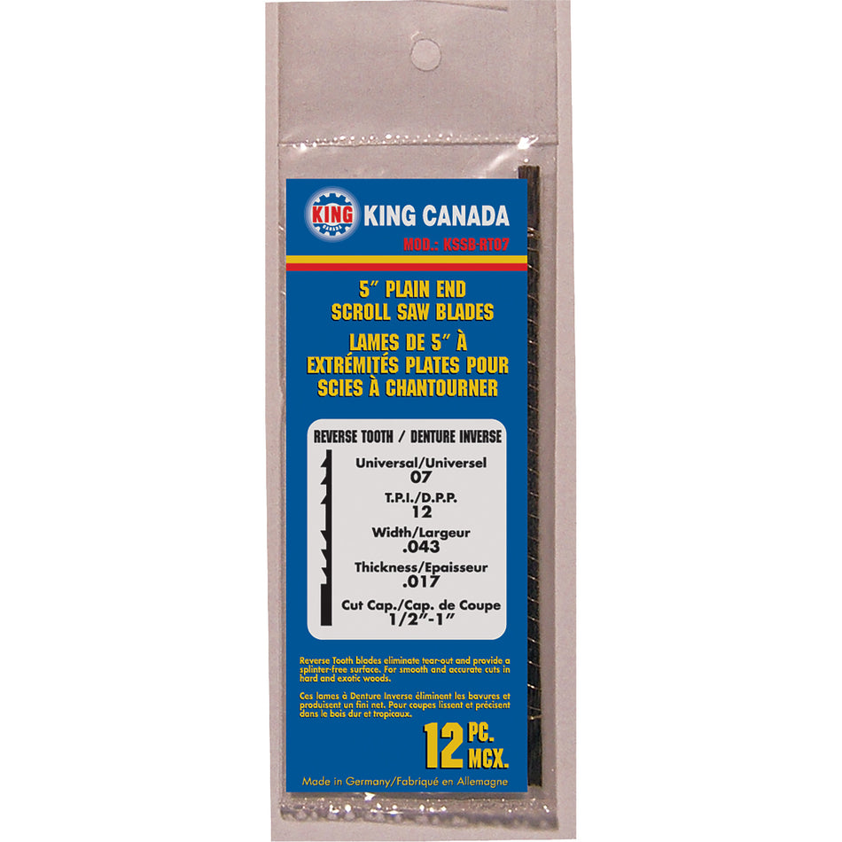 12-Piece Skip Tooth Scroll Saw Blades - TEX217