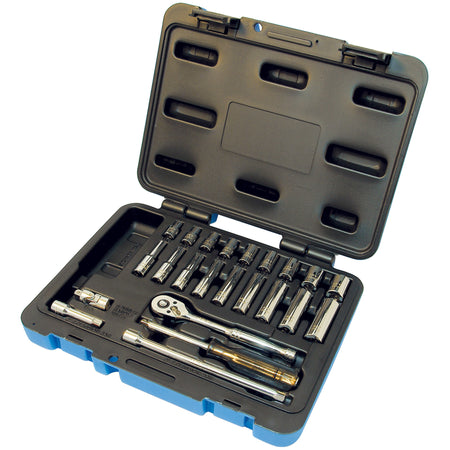 SW1424-6 6-Point SAE Socket & Socket Wrench Set - TFW405
