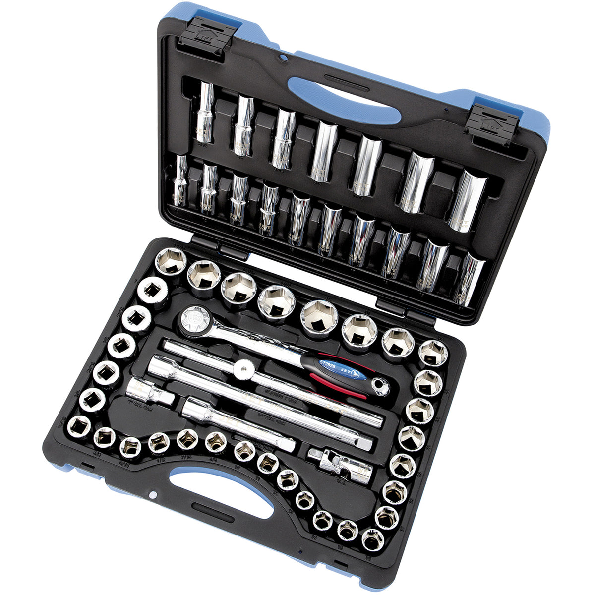 SW1255C-6 6-Point SAE/Metric Socket & Socket Wrench Set - TFW411