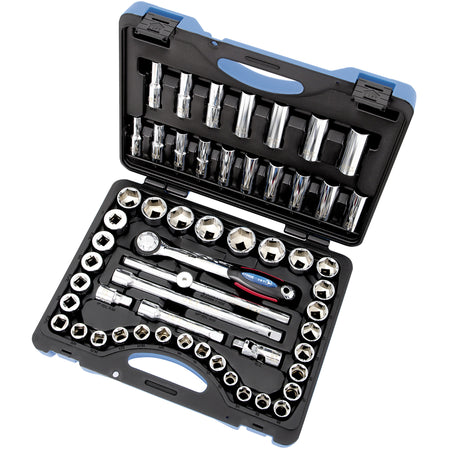 SW1255C-6 6-Point SAE/Metric Socket & Socket Wrench Set - TFW411