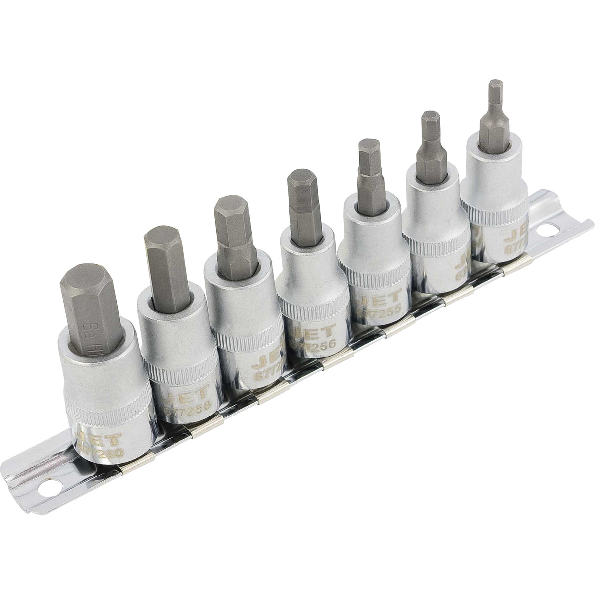 HSW3811M 7-Piece Metric 2" Long Hex Bit Socket Set - TFW415