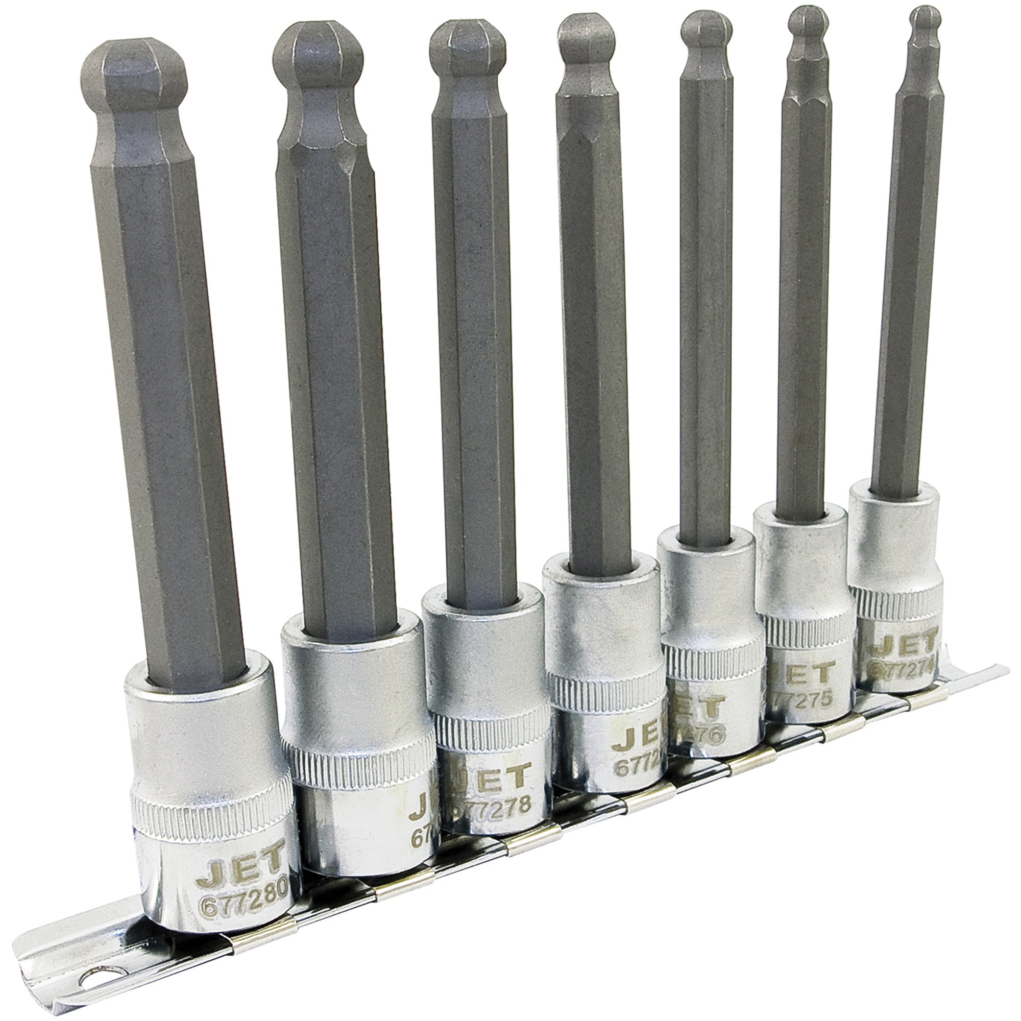 LHSW-3807M Metric 4" Long Ball Nose Socket Set - TFW431