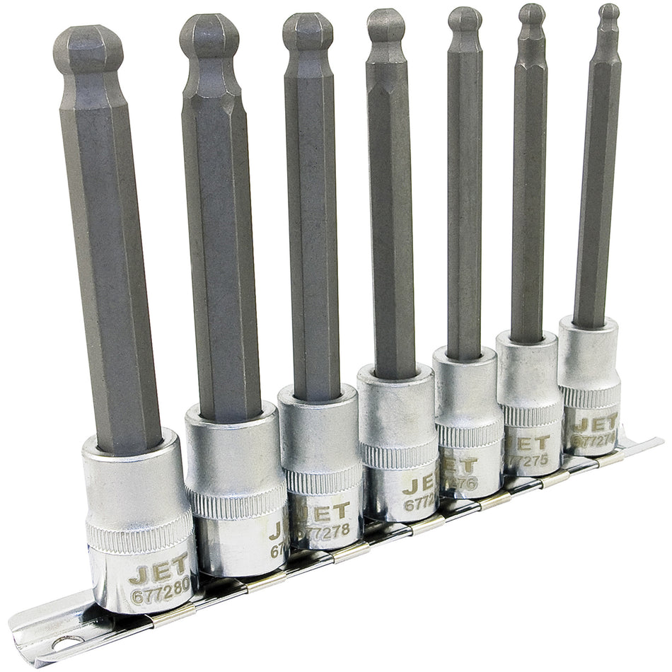 LHSW-3807M Metric 4" Long Ball Nose Socket Set - TFW431