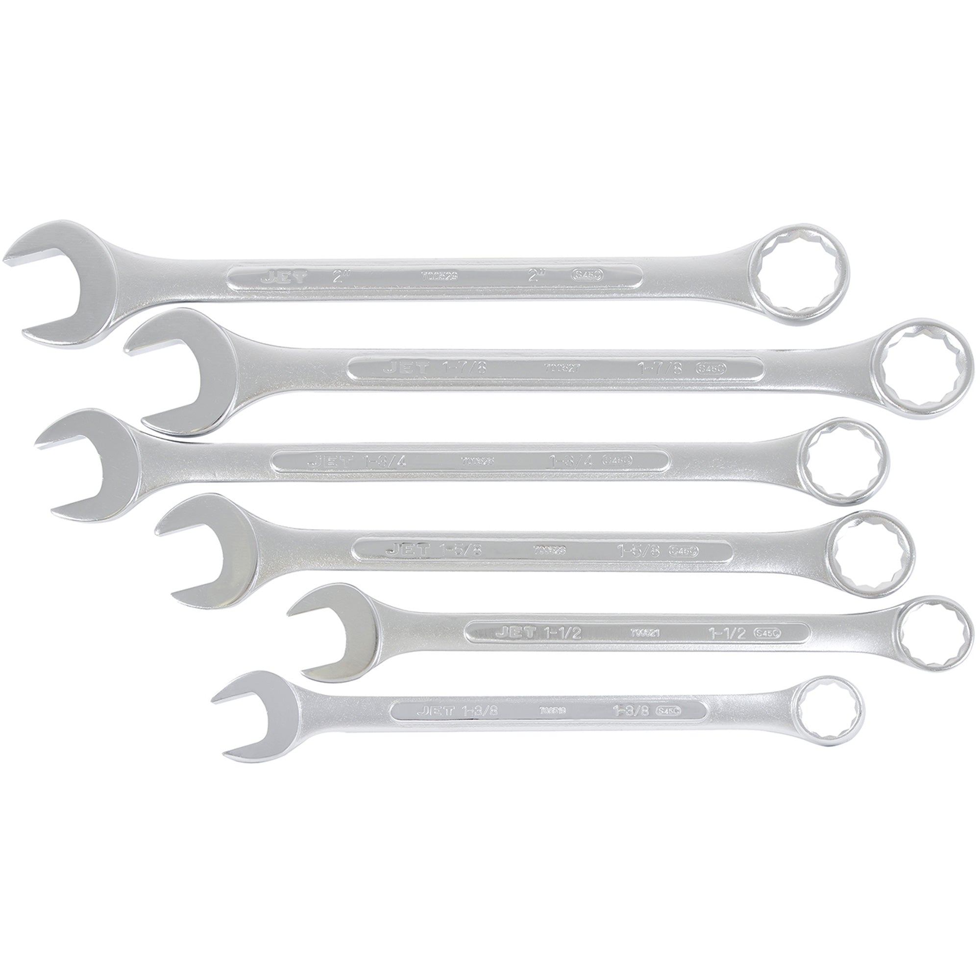 Fully Polished Long Pattern Combination Wrench Set - TGW001