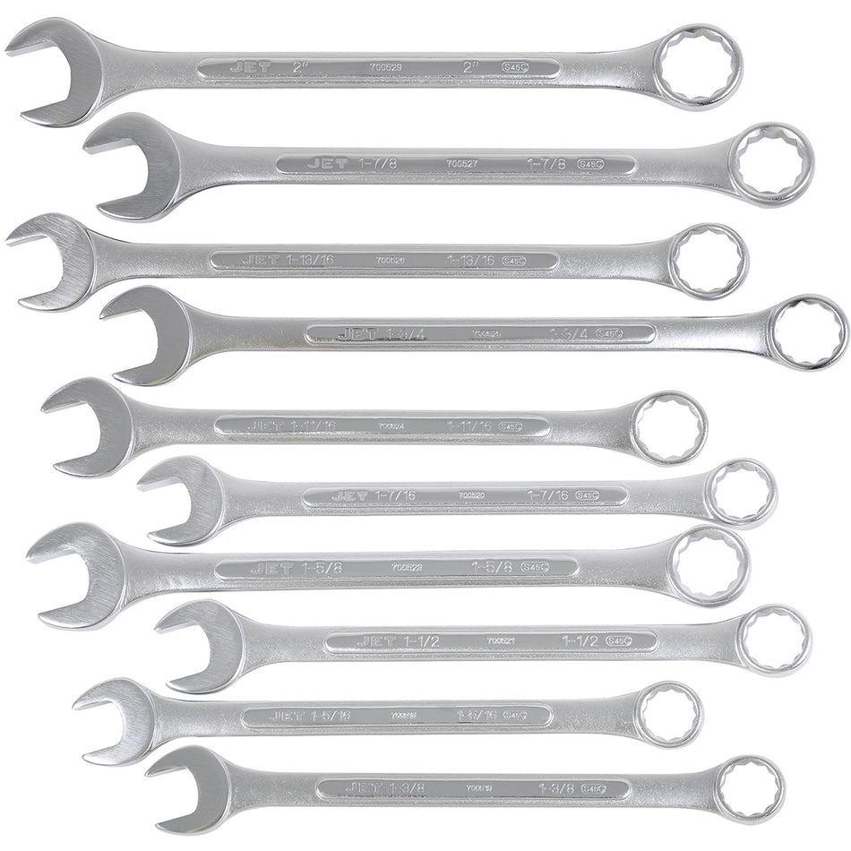 JCW-10-2 10-Piece Combination Wrench Set - TGW002
