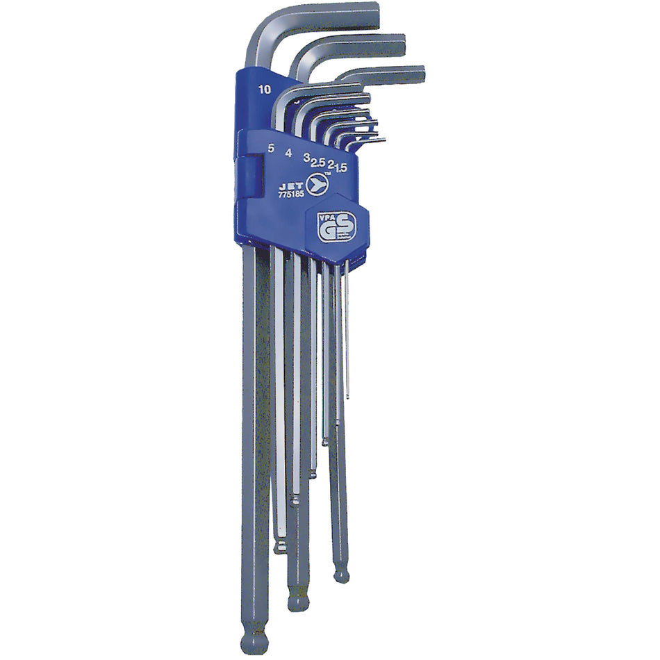 JBHK-9XLM Extra Long Ball Nose Hex Key Set - TGW340