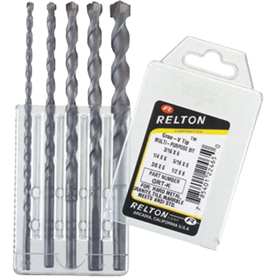 Groo-V Tip Multi-Purpose Specialty Drill Bit Sets - TGX986
