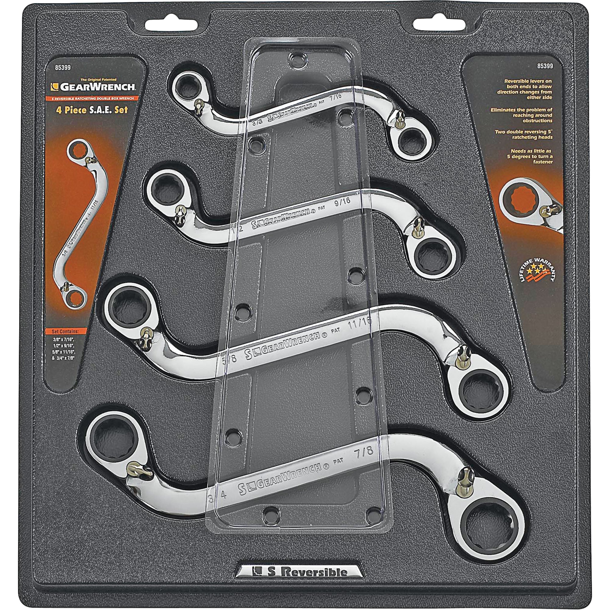 "S" Reversible Wrench Set - 4 Pieces - TGZ833