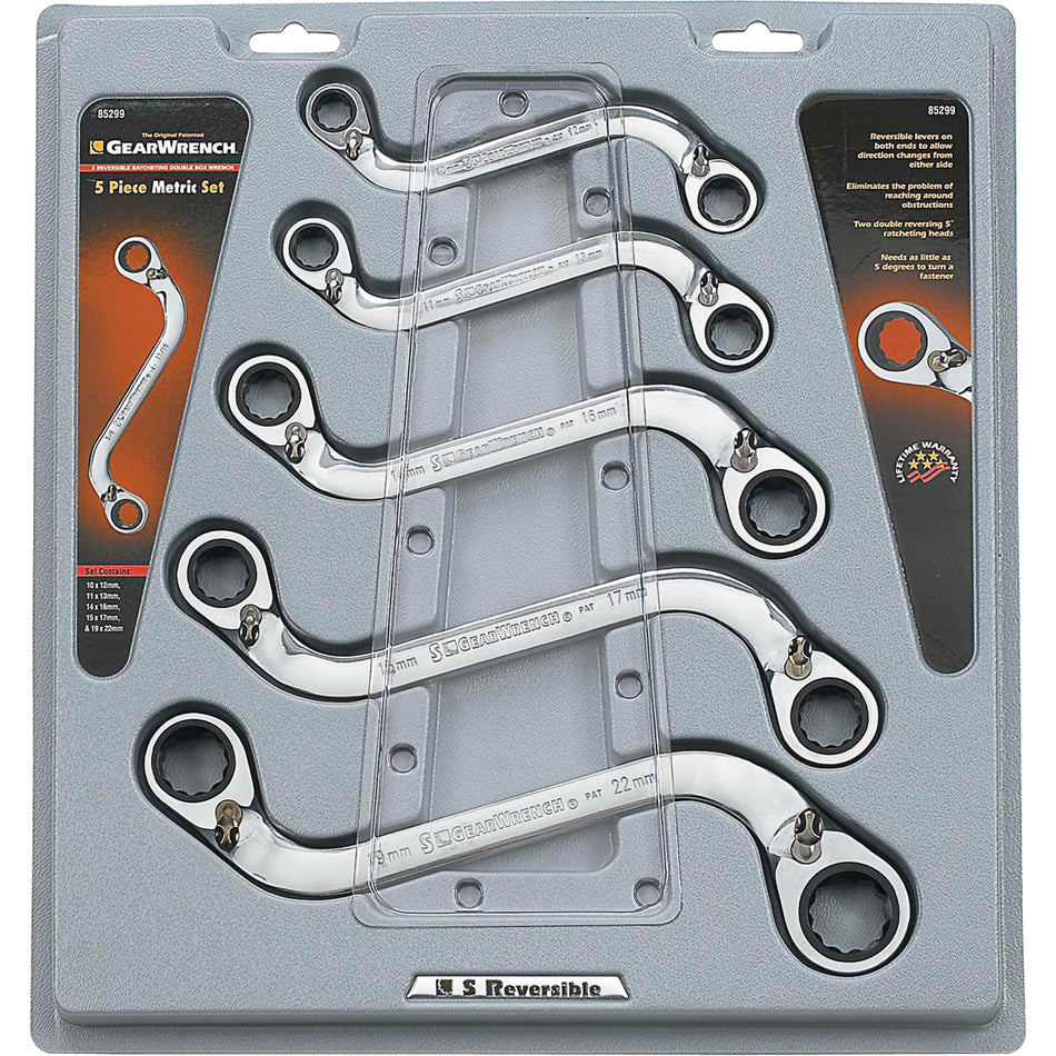 "S" Reversible Wrench Set - 5 Pieces - TGZ834
