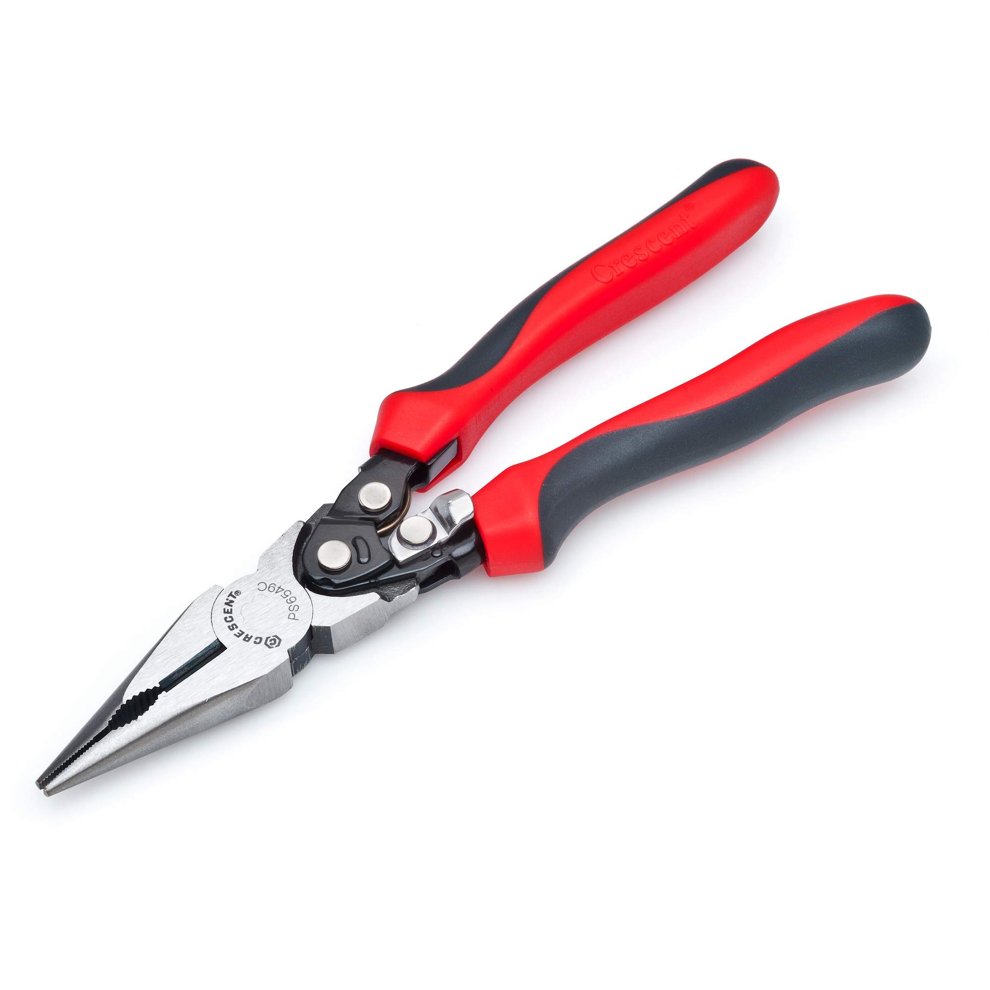 Pro Series Dual Material Long Nose Compound Action Cutting Pliers - TLZ066