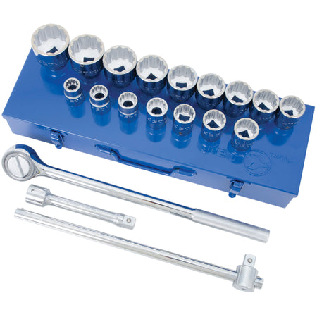 SW7521 12-Point SAE Socket & Socket Wrench Set - TM668