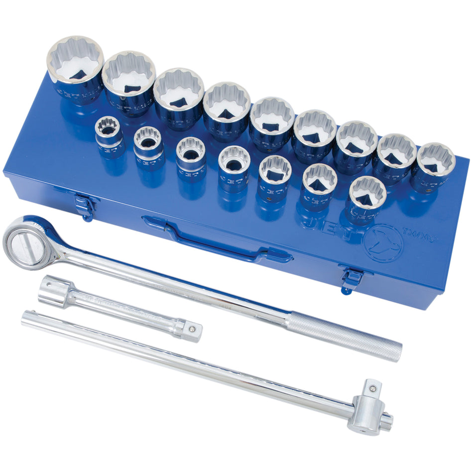 SW7521 12-Point SAE Socket & Socket Wrench Set - TM668
