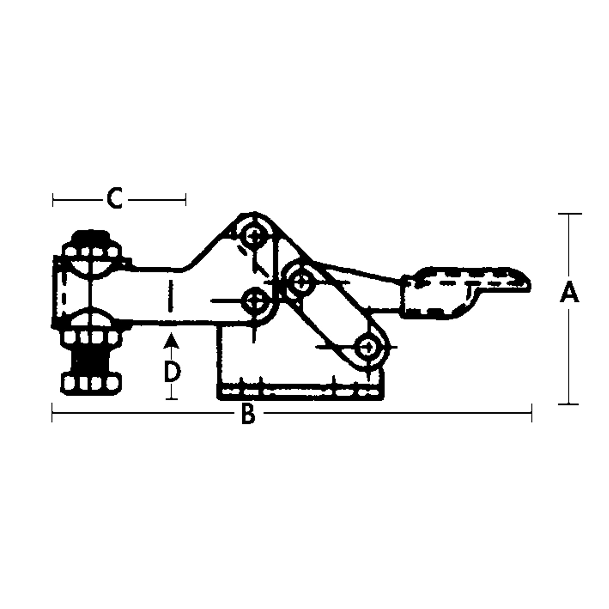 Horizontal Hold-Down Clamps - 205 Series - TN062