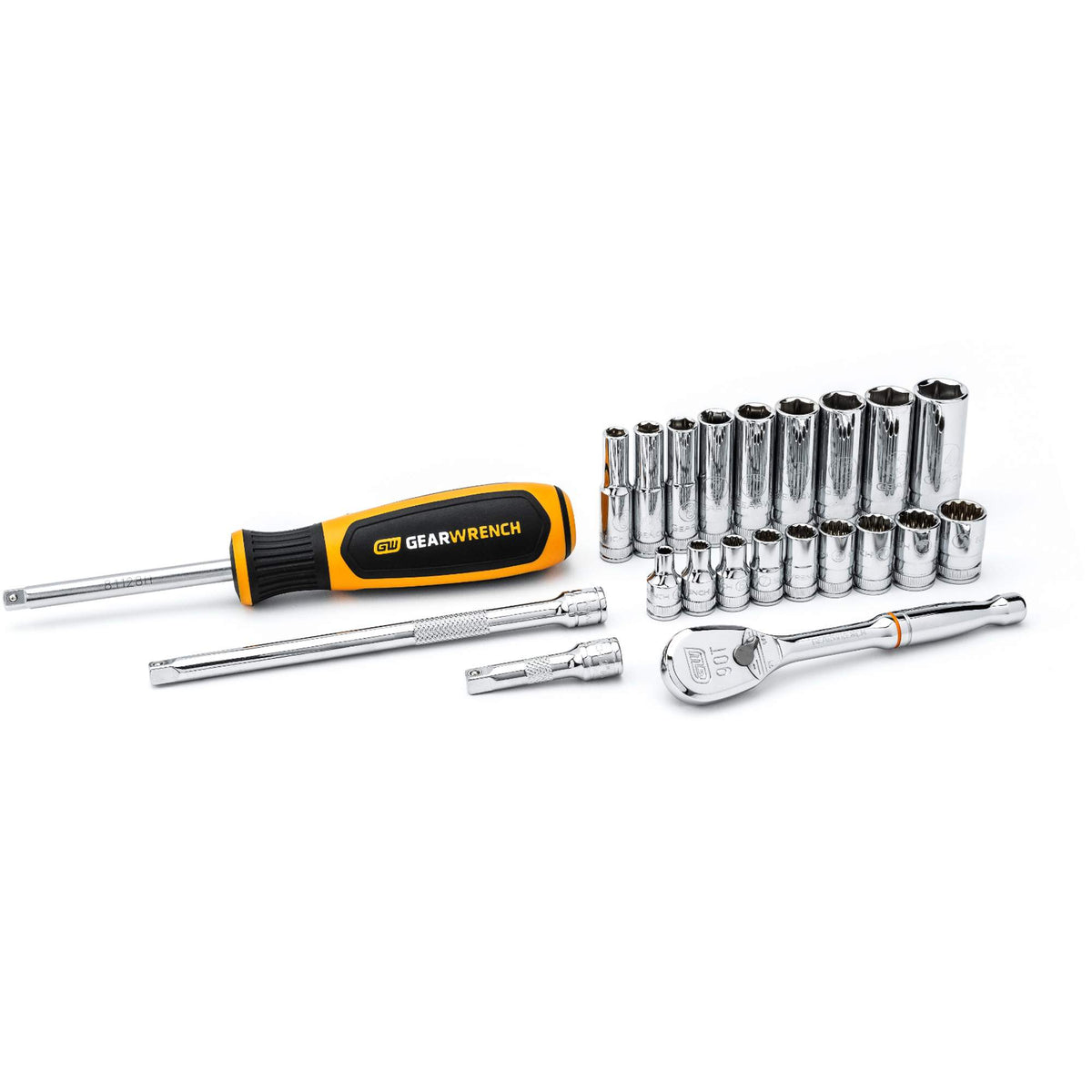 6 & 12 Point Metric Mechanics Tool Set - TOB148