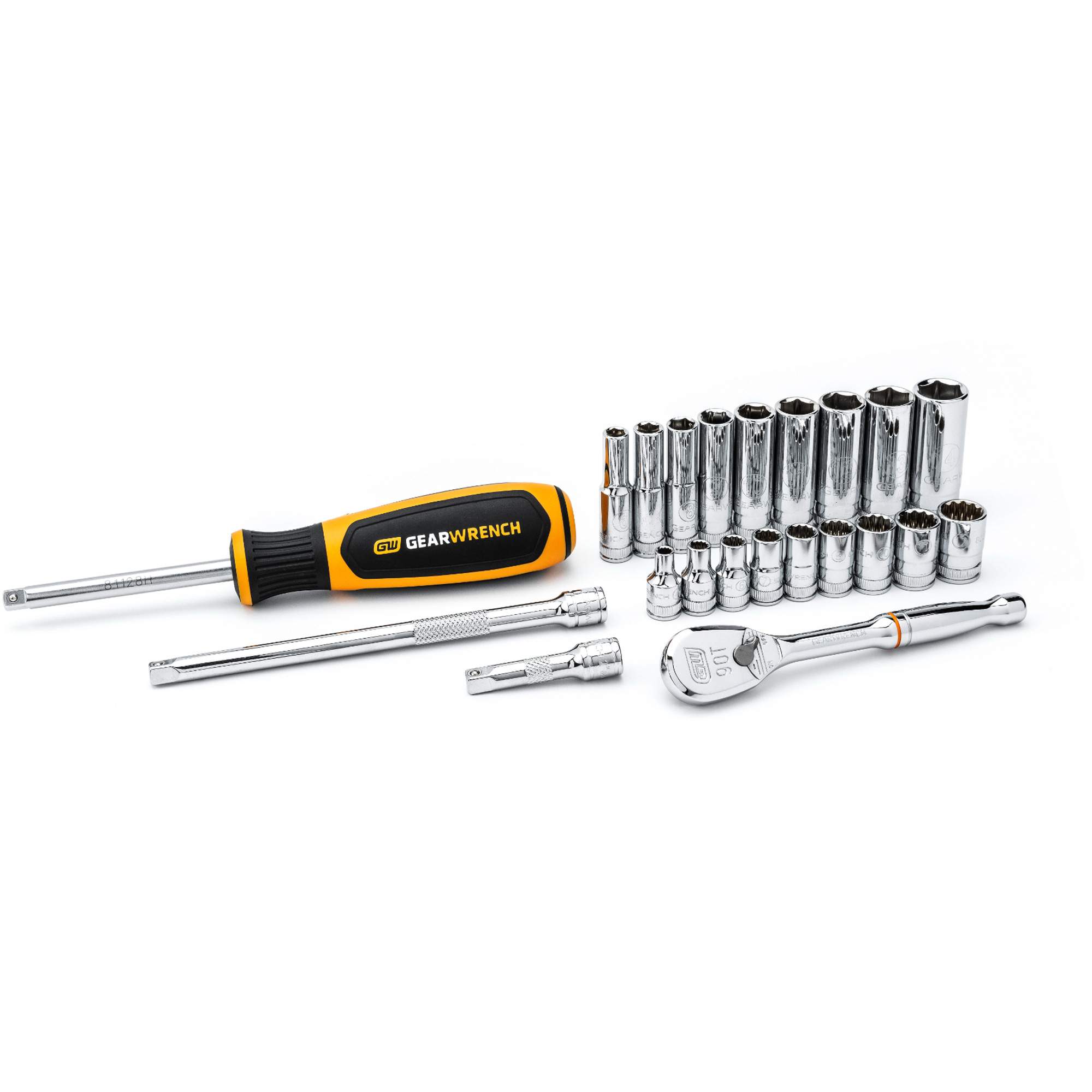 6 & 12 Point Metric Mechanics Tool Set - TOB148