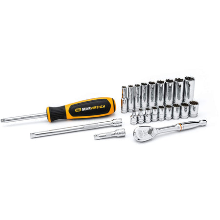 6 & 12 Point Metric Mechanics Tool Set - TOB148