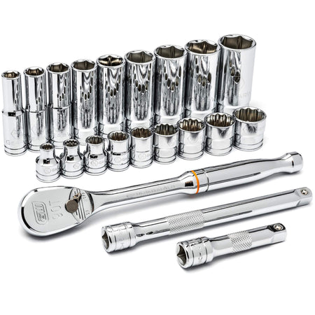 6 & 12 Point SAE Mechanics Tool Set - TOB360