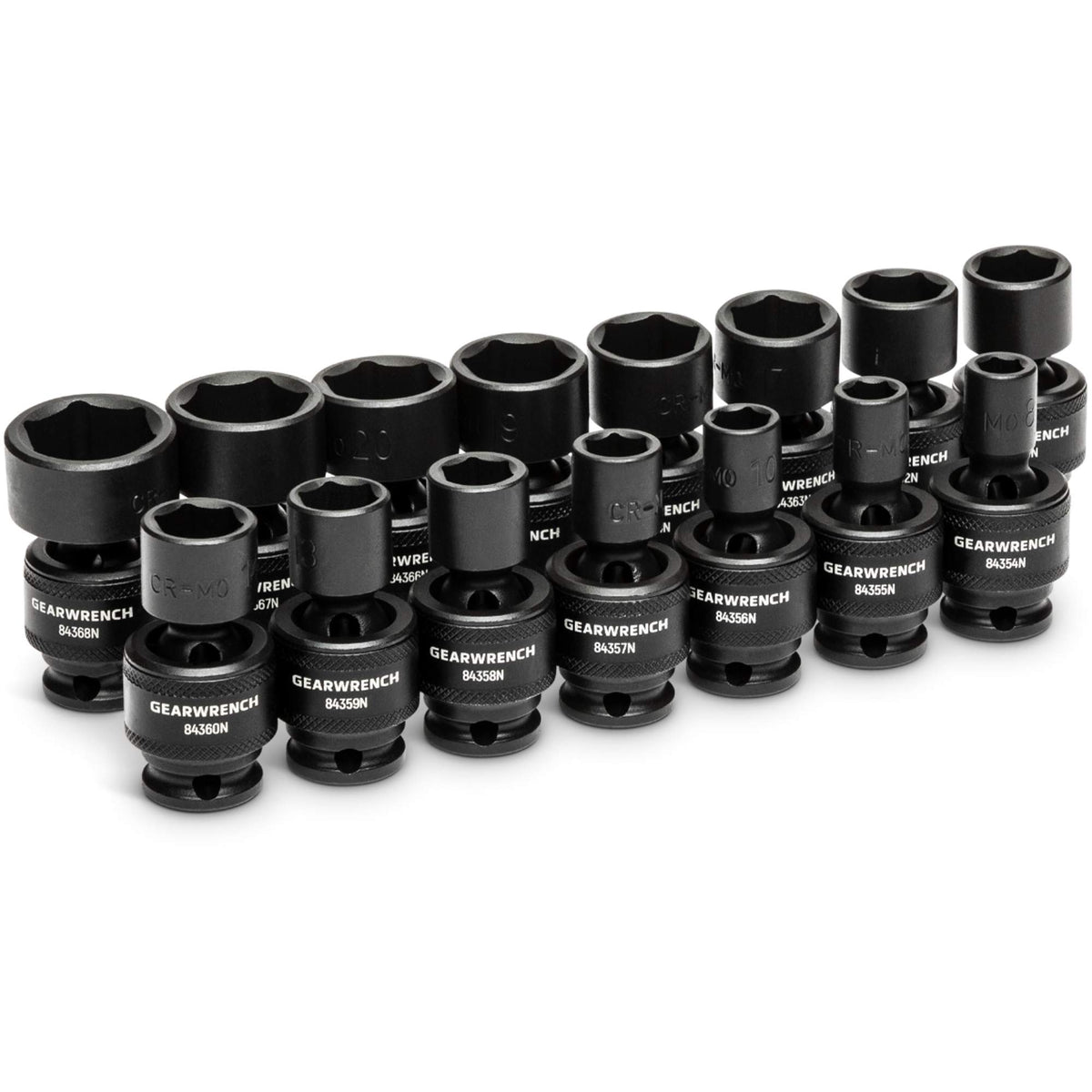 15-Piece 3/8" Drive 6 Point Universal Impact Metric Flex Socket Set - TPB428