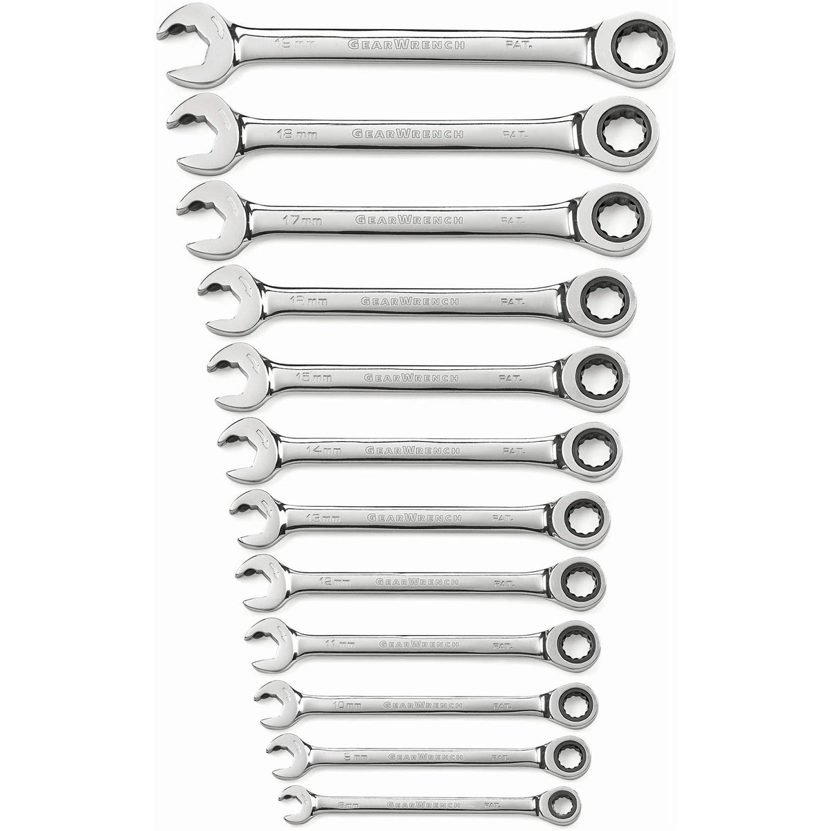 72-Tooth 12-Point Ratcheting Wrench Set - TPB567