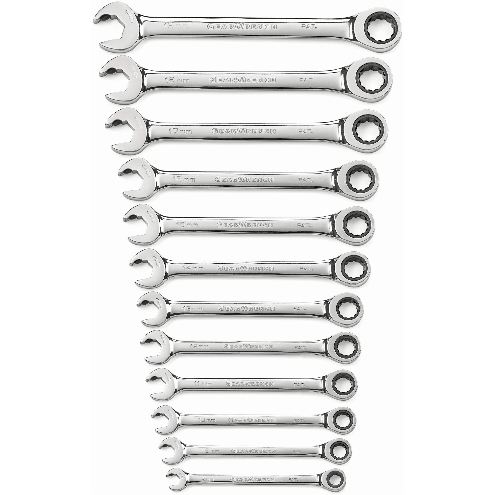 72-Tooth 12-Point Ratcheting Wrench Set - TPB567