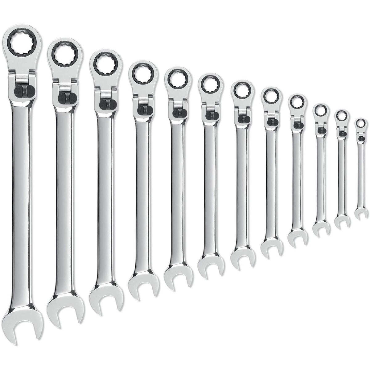 72-Tooth 12 Point XL Locking Ratcheting Wrench Set - TPB582