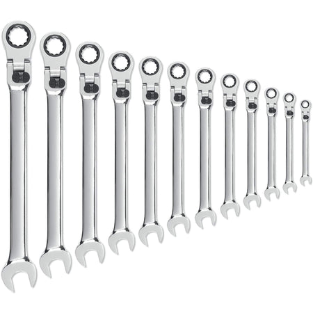 72-Tooth 12 Point XL Locking Ratcheting Wrench Set - TPB582