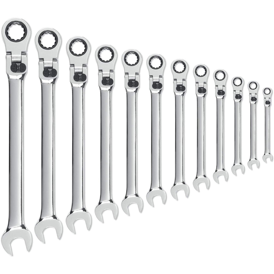 72-Tooth 12 Point XL Locking Ratcheting Wrench Set - TPB582