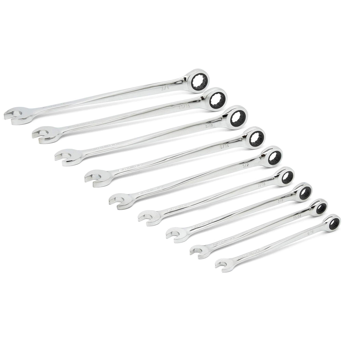 72-Tooth 12 Point XL X-Beam™ Ratcheting SAE Wrench Set - TPB612