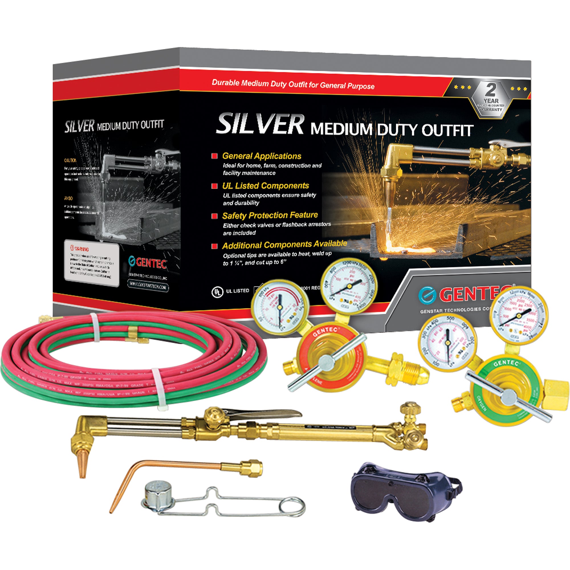 Silver Medium-Duty Welding & Cutting Outfits - TTV021