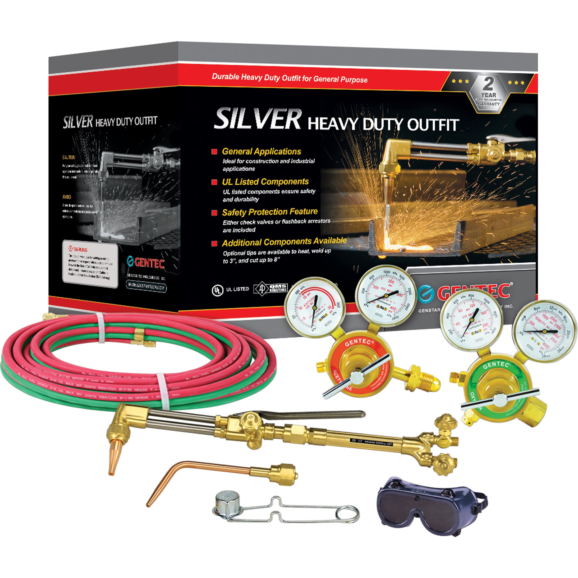 Silver Heavy-Duty Welding & Cutting Outfi ts - TTV022