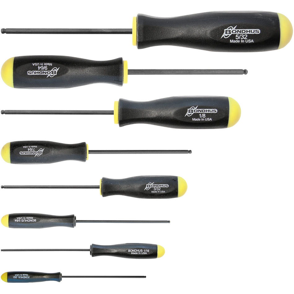 Ball Driver Screwdriver Sets - SAE - TX399