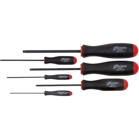 Ball Driver Screwdriver Sets - Metric - TX403