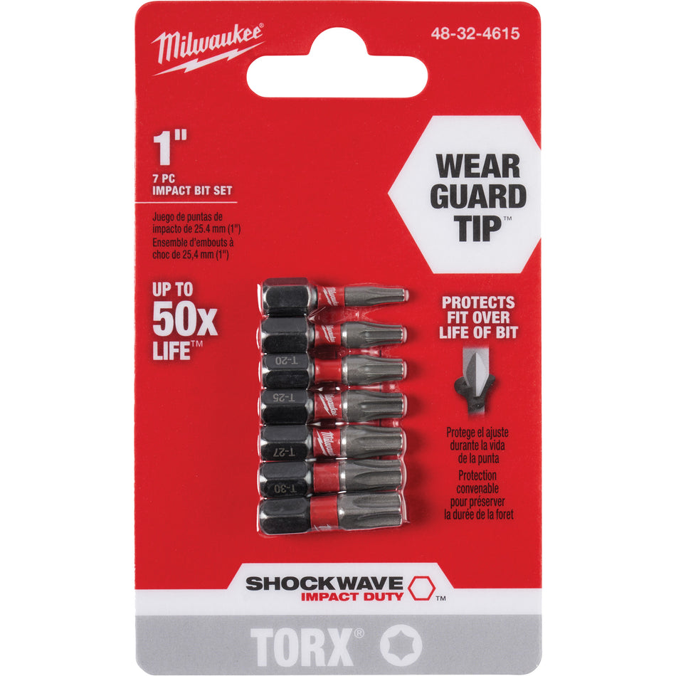 Shockwave™ 1" Impact Duty™ Torx® Bit Set - TYF402