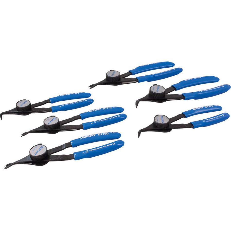 Convertible Retaining Ring Plier Set - Includes Plastic Case - TYR824