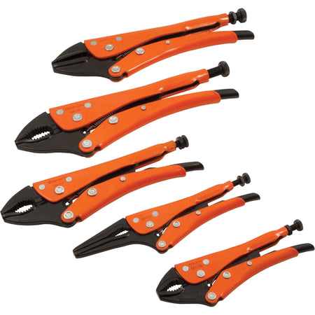 Straight Curved & Long Nose Locking Pliers Set - TYR832