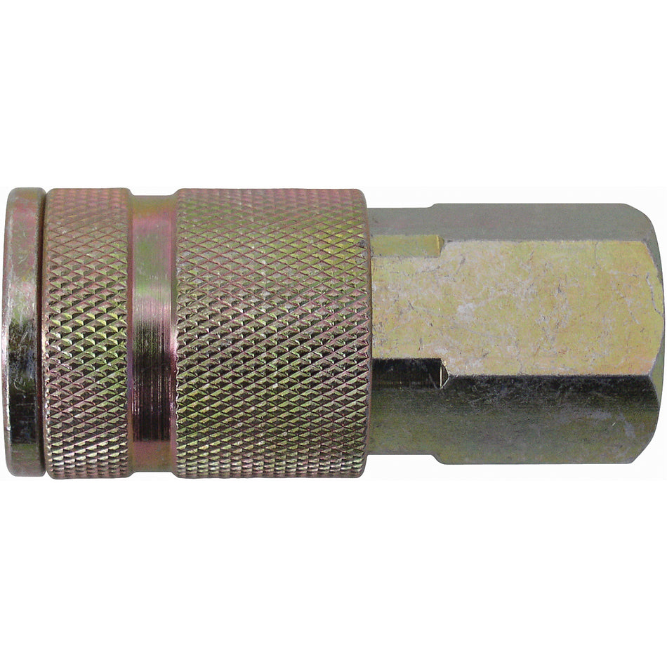 Quick Couplers - 3/8"" Industrial, One Way Shut-Off - Manual Couplers - TZ144
