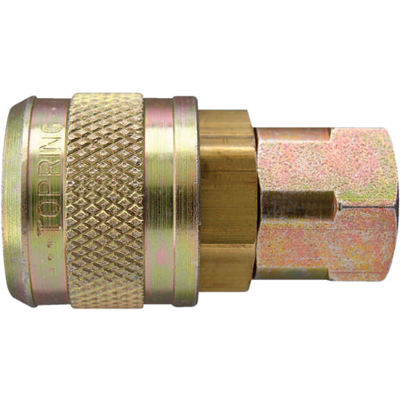Quick Couplers - 1/4"" Industrial, One Way Shut-Off - Automatic Couplers - TZ184